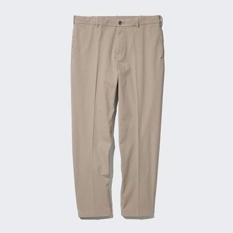 Pantalon Uniqlo Smart Ankle (2-Way Stretch Cotton) Hombre Verde Oliva | 254017_PE