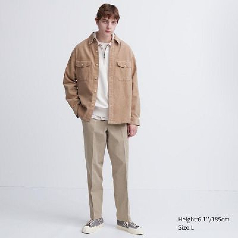 Pantalon Uniqlo Smart Ankle Hombre Beige | 542180_PE