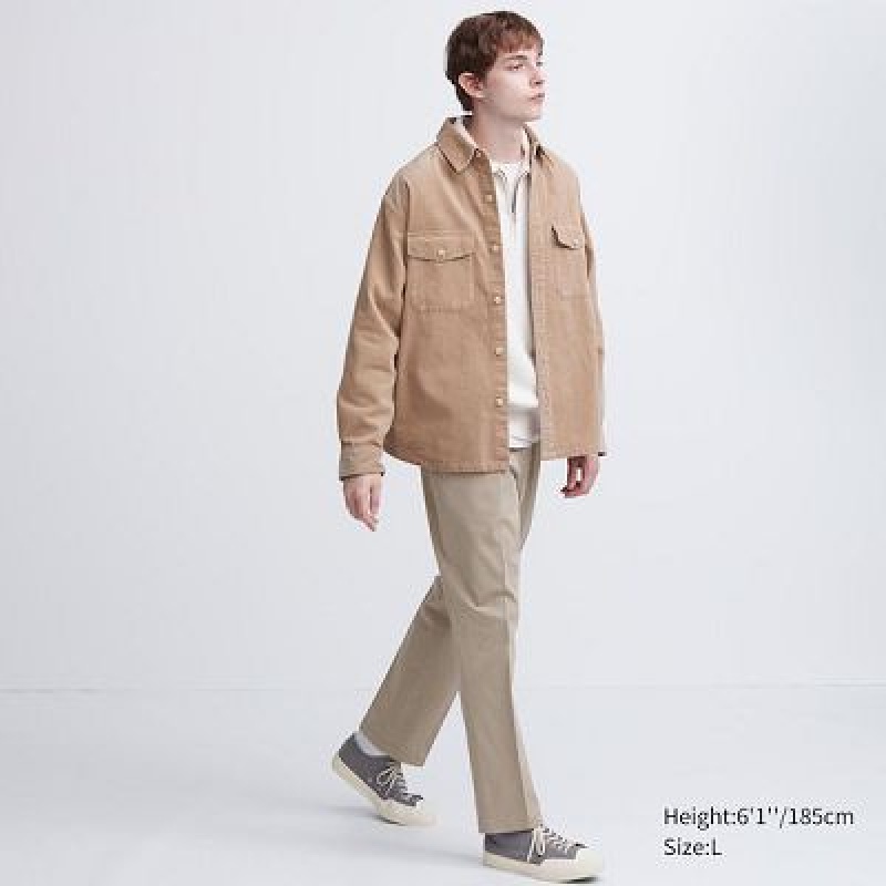 Pantalon Uniqlo Smart Ankle Hombre Beige | 542180_PE