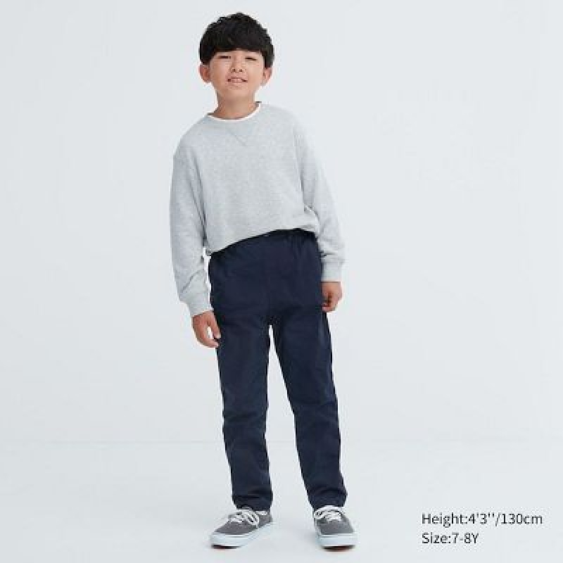 Pantalon Uniqlo Stretch Warm Lined Niños Beige | 315984_PE