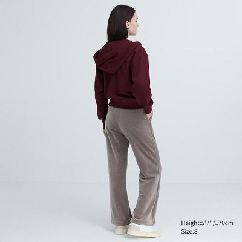 Pantalon Uniqlo Ultra Stretch Smooth Mujer Wine | 419087_PE