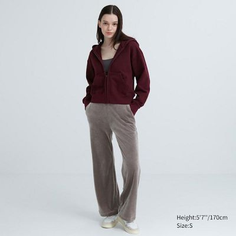 Pantalon Uniqlo Ultra Stretch Smooth Mujer Marrones | 620751_PE