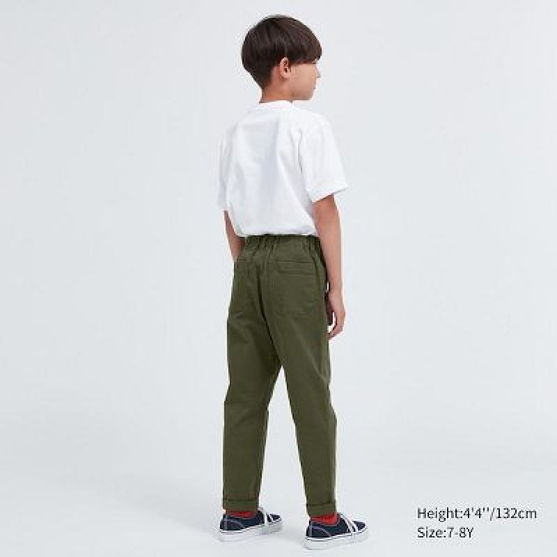 Pantalon Uniqlo Ultra Stretch Wide Niños Beige | 276835_PE