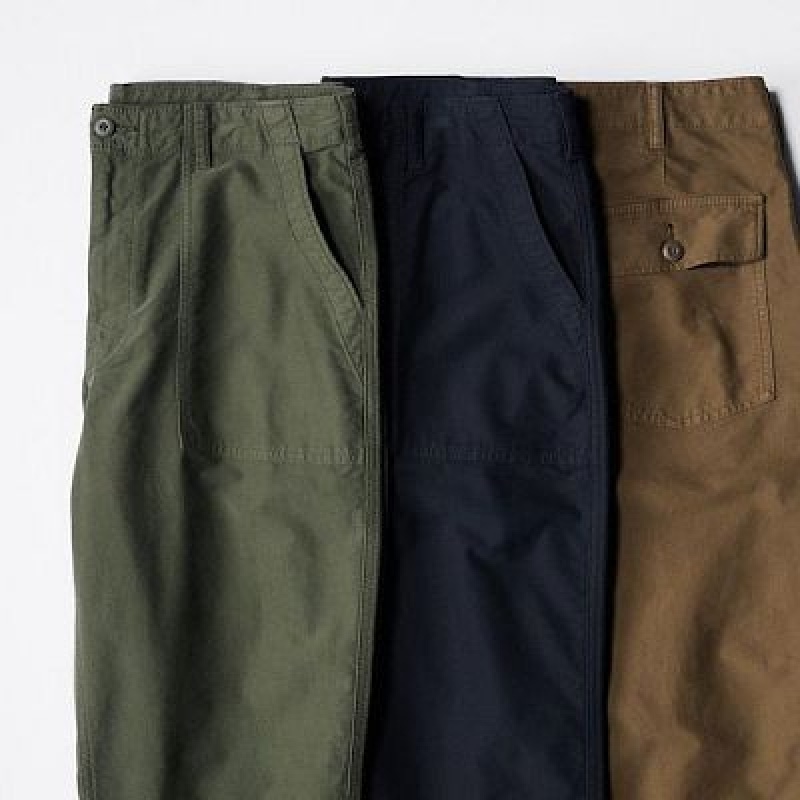 Pantalon Uniqlo Utility Work Hombre Verde Oliva | 912503_PE