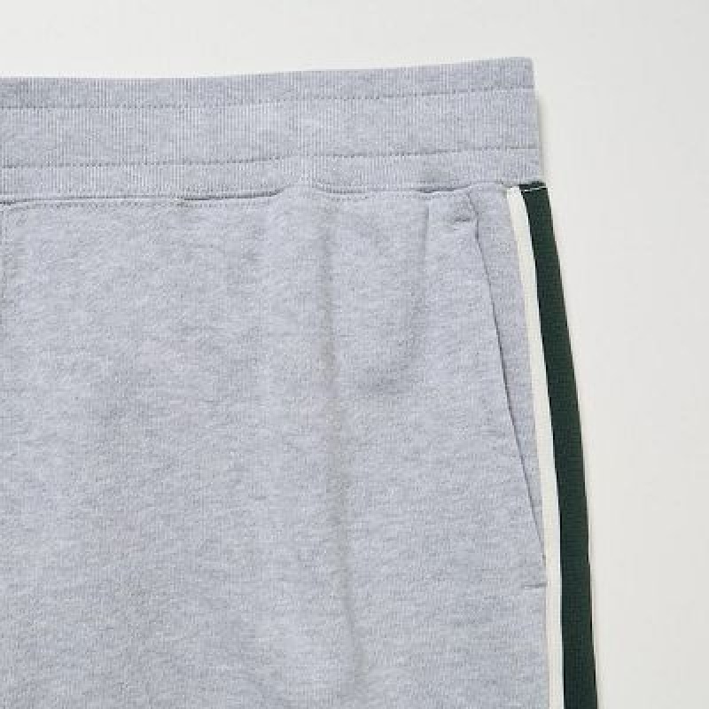 Pantalones Deportivos Uniqlo Side-Stripe Hombre Gris | 417893_PE