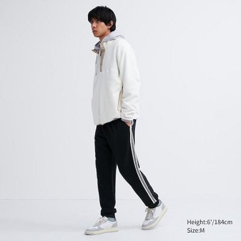 Pantalones Deportivos Uniqlo Side-Stripe Hombre Negras | 196234_PE