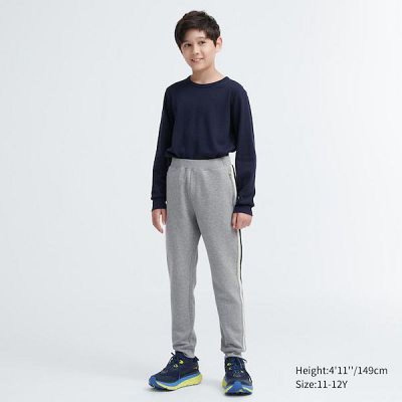 Pantalones Deportivos Uniqlo Ultra Stretch Dry Niños Gris | 58631_PE