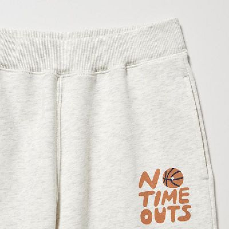 Pantalones Deportivos Uniqlo Ultra Stretch Estampadas Niños Gris | 537816_PE