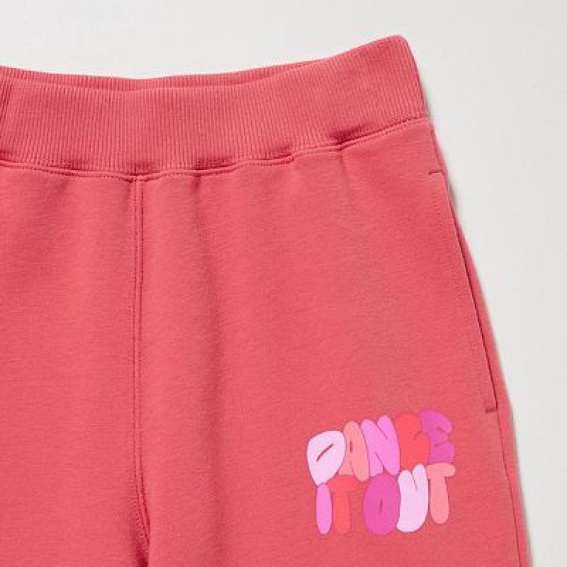 Pantalones Deportivos Uniqlo Ultra Stretch Estampadas Niños Rojas | 402186_PE