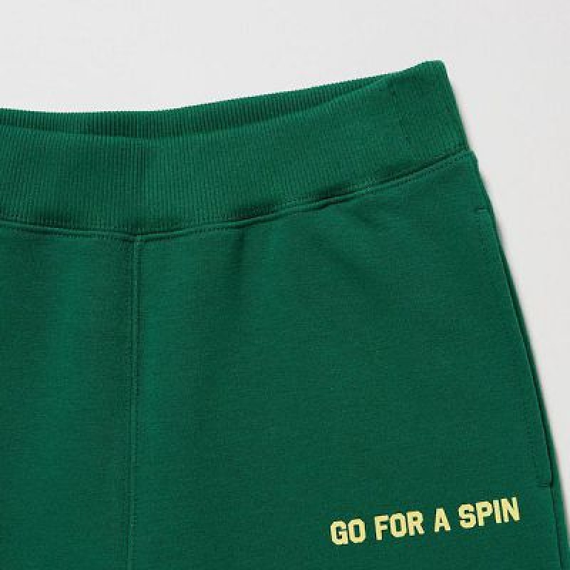 Pantalones Deportivos Uniqlo Ultra Stretch Estampadas Niños Verde | 839206_PE