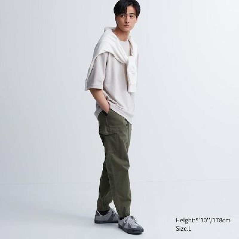 Pantalones Jogger Uniqlo Cargo Hombre Verde Oliva | 532796_PE