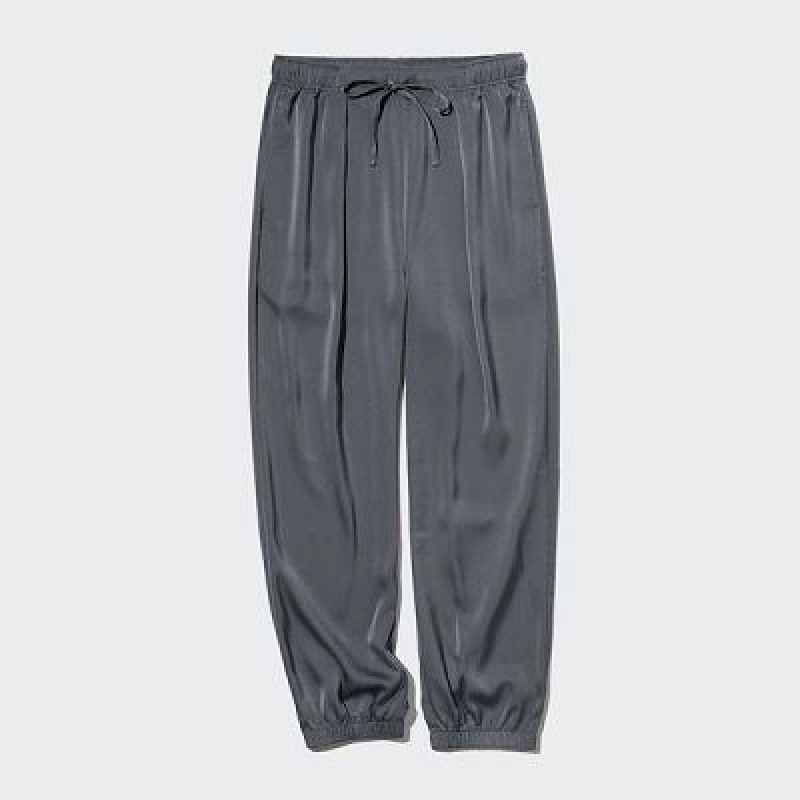 Pantalones Jogger Uniqlo Satin Drape Mujer Rosas | 596320_PE