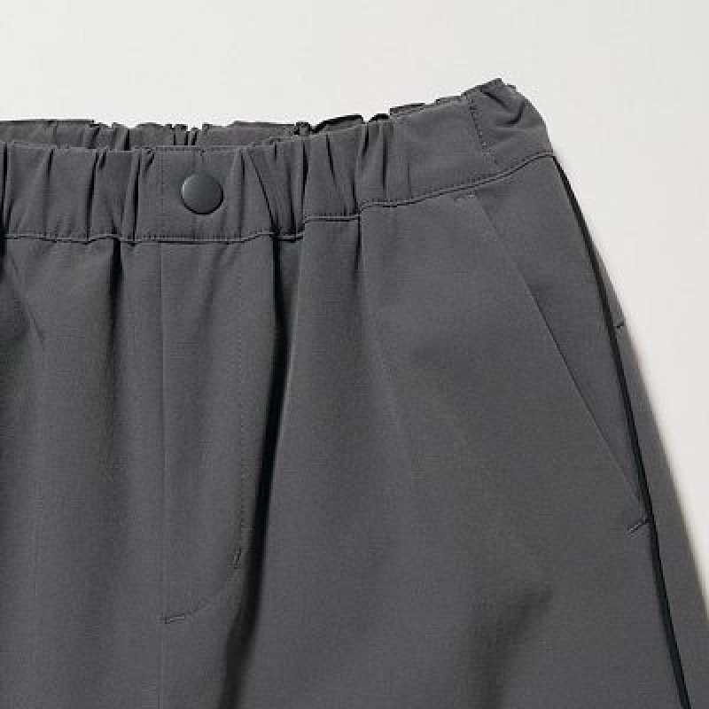 Pantalones Jogger Uniqlo Stretch Warm Lined Niños Gris | 396170_PE