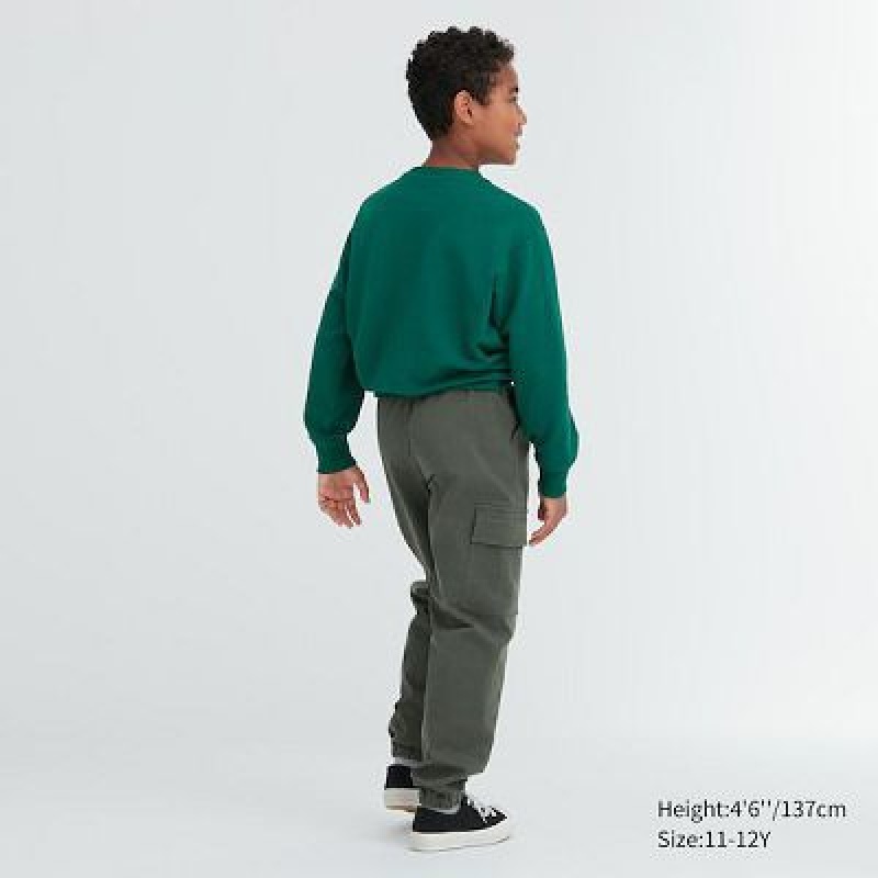 Pantalones Jogger Uniqlo Ultra Stretch Cargo Niños Negras | 173058_PE