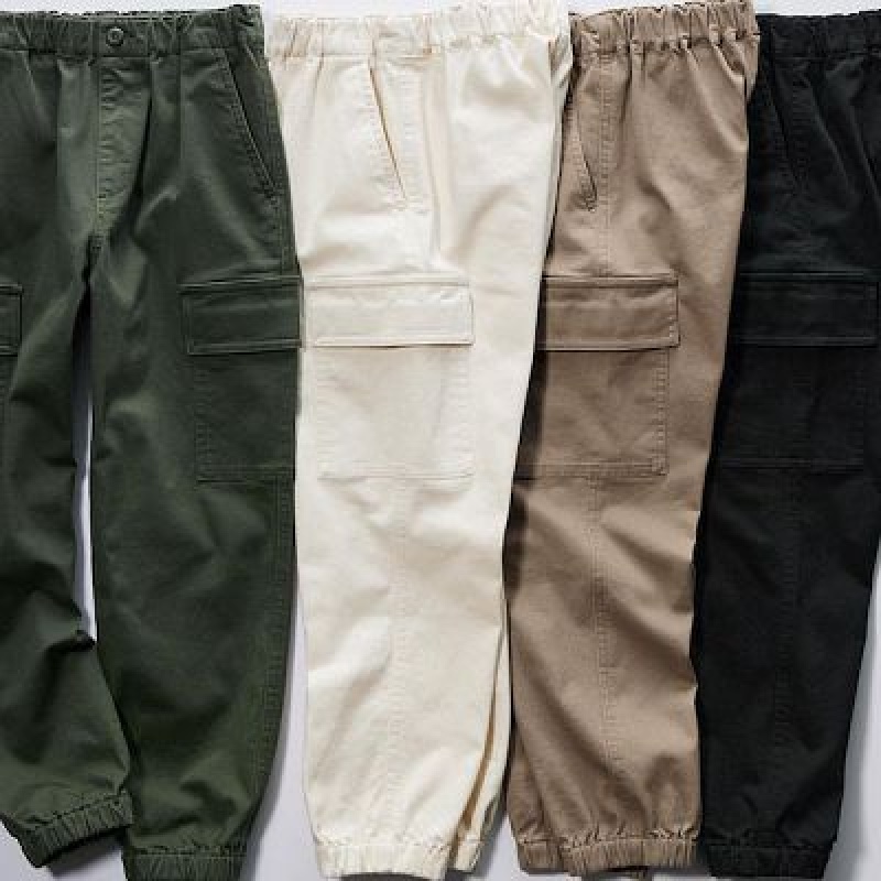 Pantalones Jogger Uniqlo Ultra Stretch Cargo Niños Negras | 173058_PE