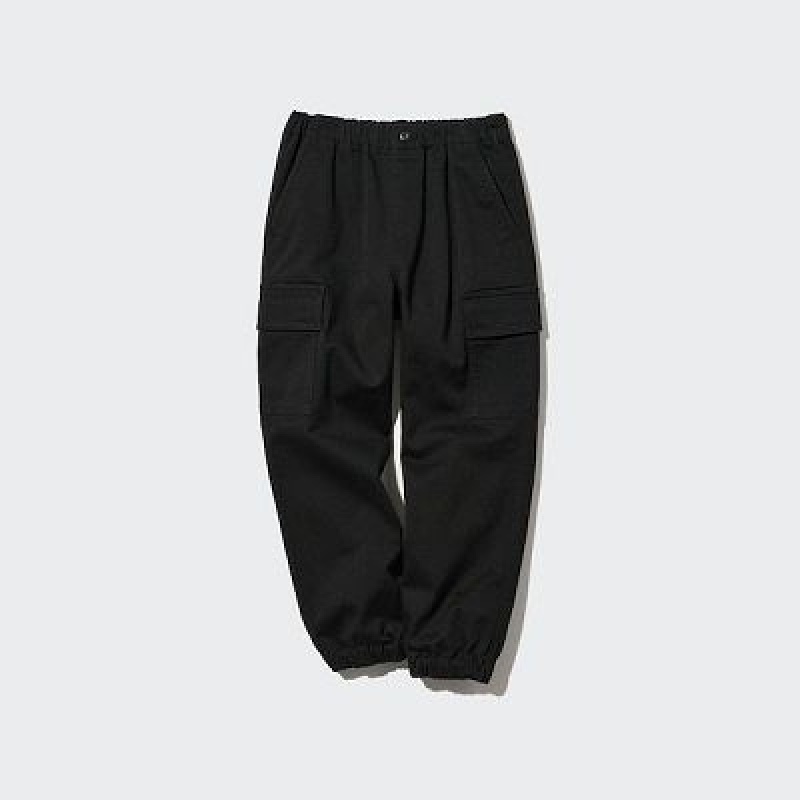 Pantalones Jogger Uniqlo Ultra Stretch Cargo Niños Negras | 173058_PE