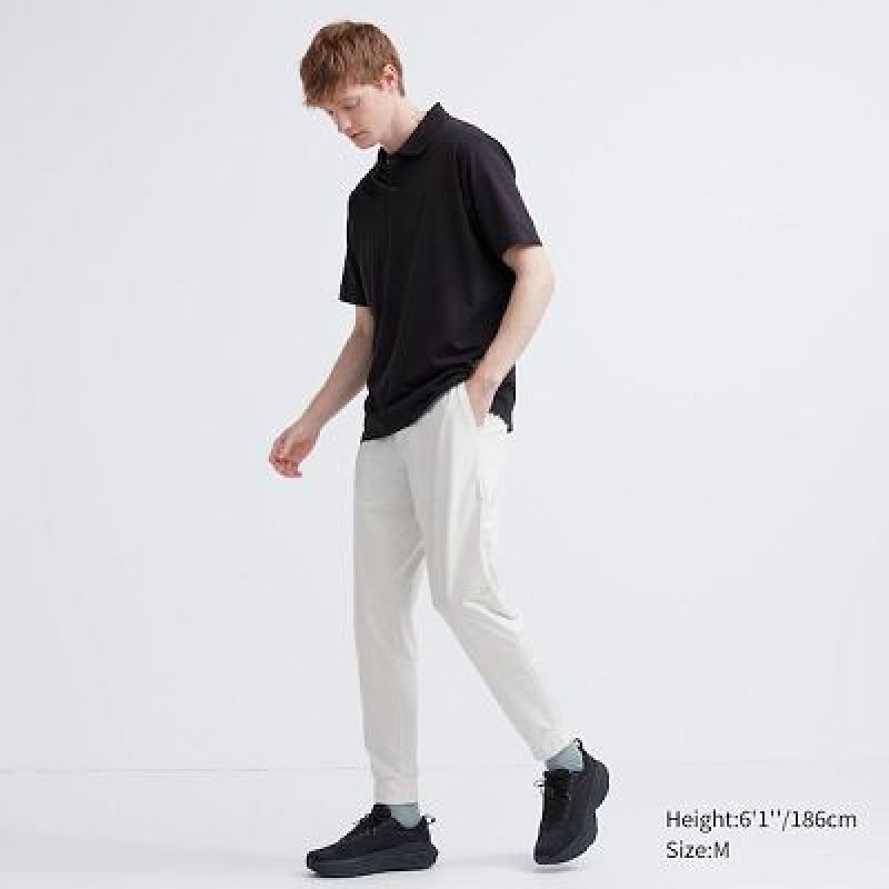 Pantalones Jogger Uniqlo Ultra Stretch DRY-EX Hombre Blancas | 873640_PE