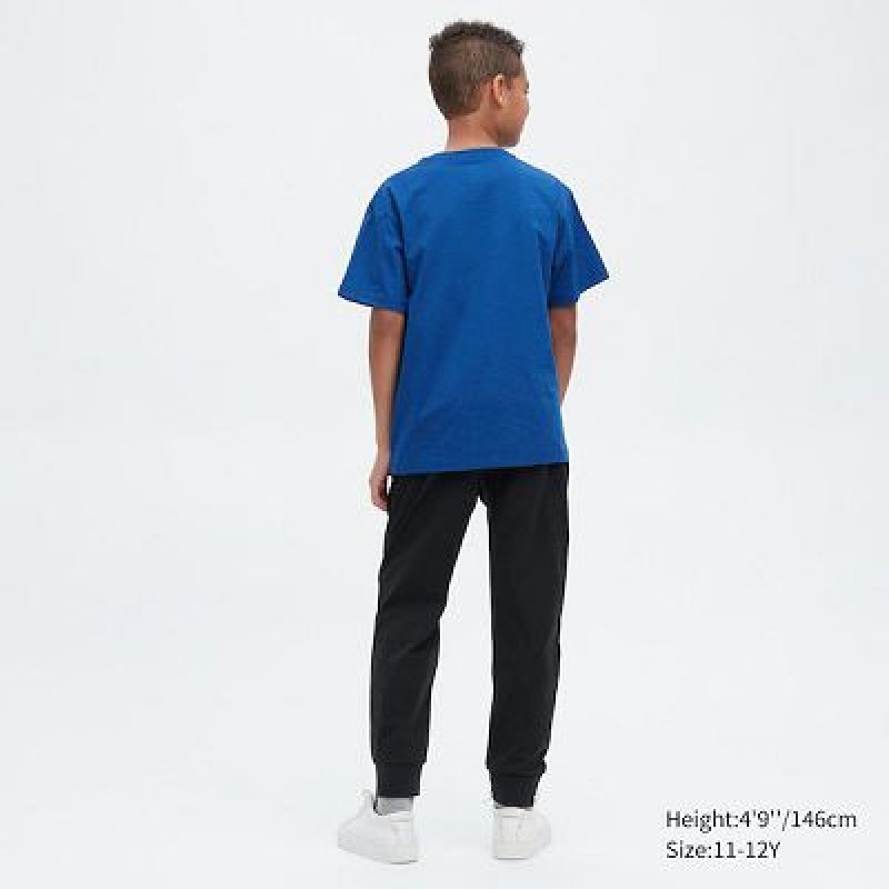 Pantalones Jogger Uniqlo Ultra Stretch DRY-EX Niños Negras | 875936_PE