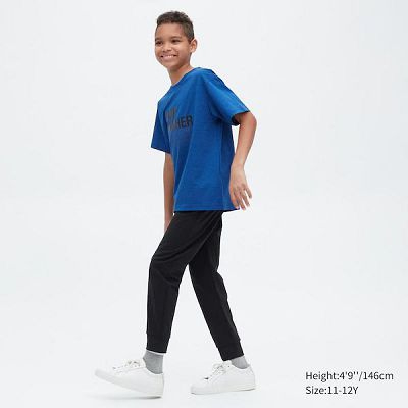 Pantalones Jogger Uniqlo Ultra Stretch DRY-EX Niños Azules | 690452_PE