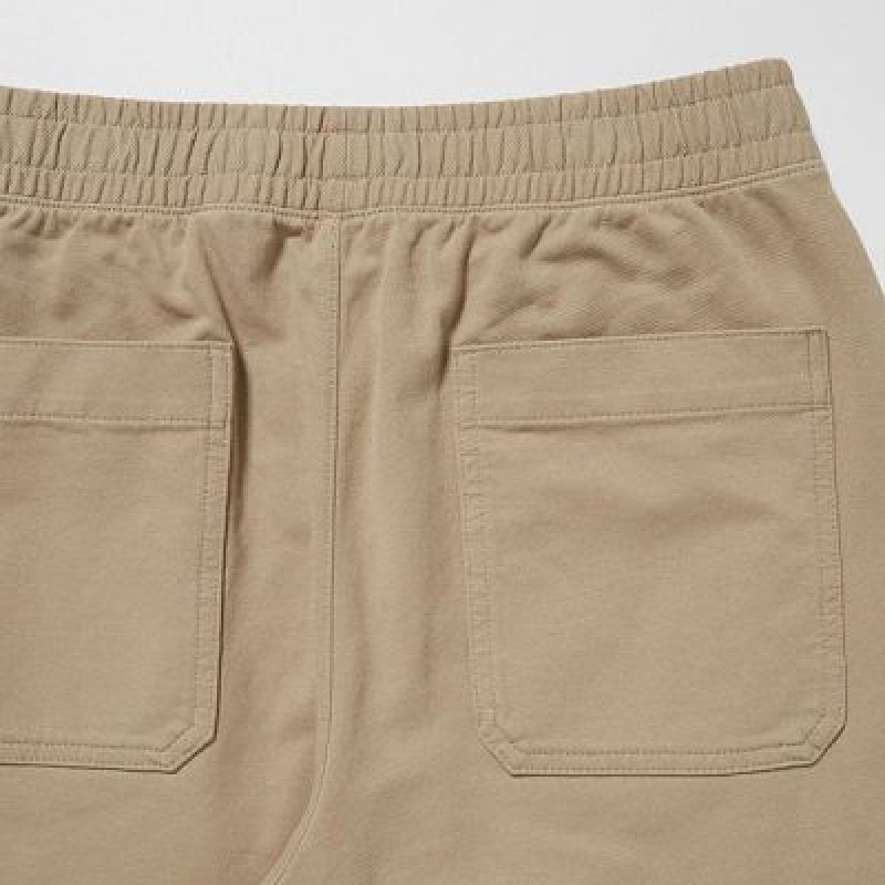 Pantalones Jogger Uniqlo Washed Jersey Hombre Verde Oliva | 809254_PE