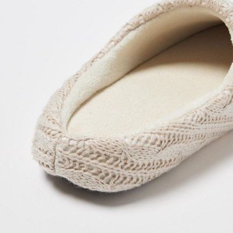 Pantuflas Uniqlo Cable Knit Hombre Azul Marino | 79153_PE