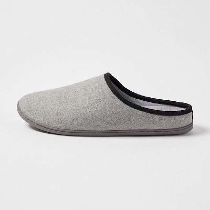 Pantuflas Uniqlo Lana Like Hombre Gray | 528493_PE