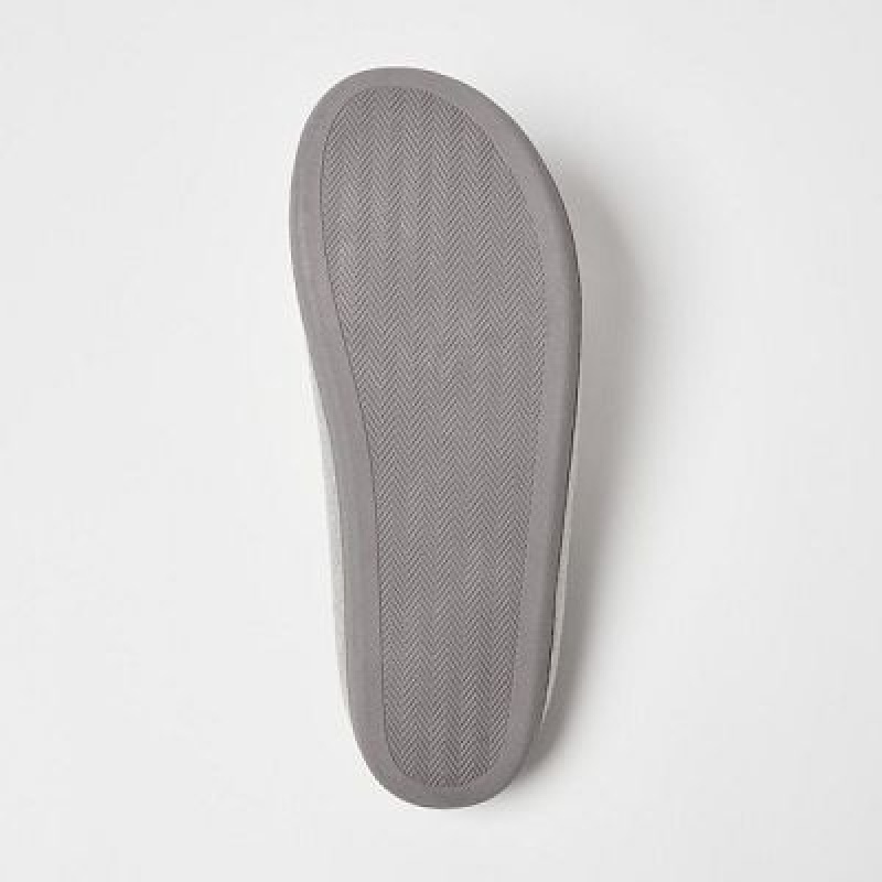 Pantuflas Uniqlo Lana Like Hombre Gray | 528493_PE