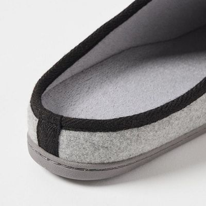 Pantuflas Uniqlo Lana Like Hombre Gray | 528493_PE