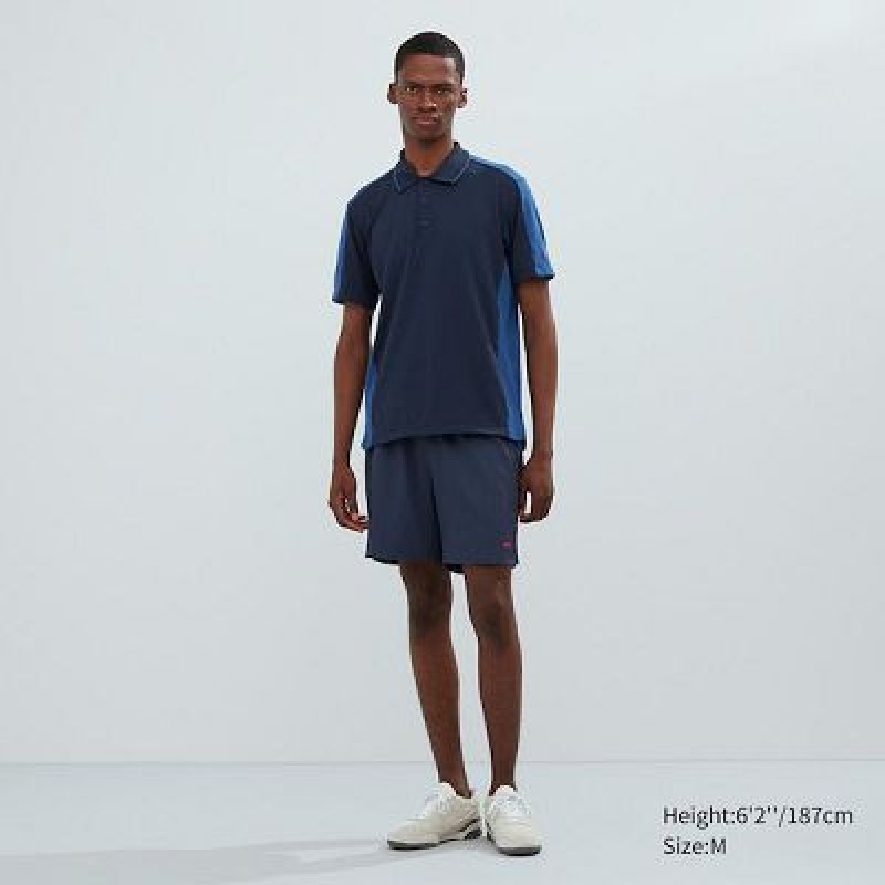 Short Uniqlo Stretch Hombre Azul Marino | 149385_PE