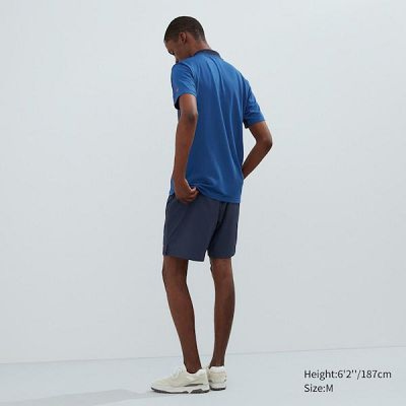 Short Uniqlo Stretch Hombre Azul Marino | 149385_PE