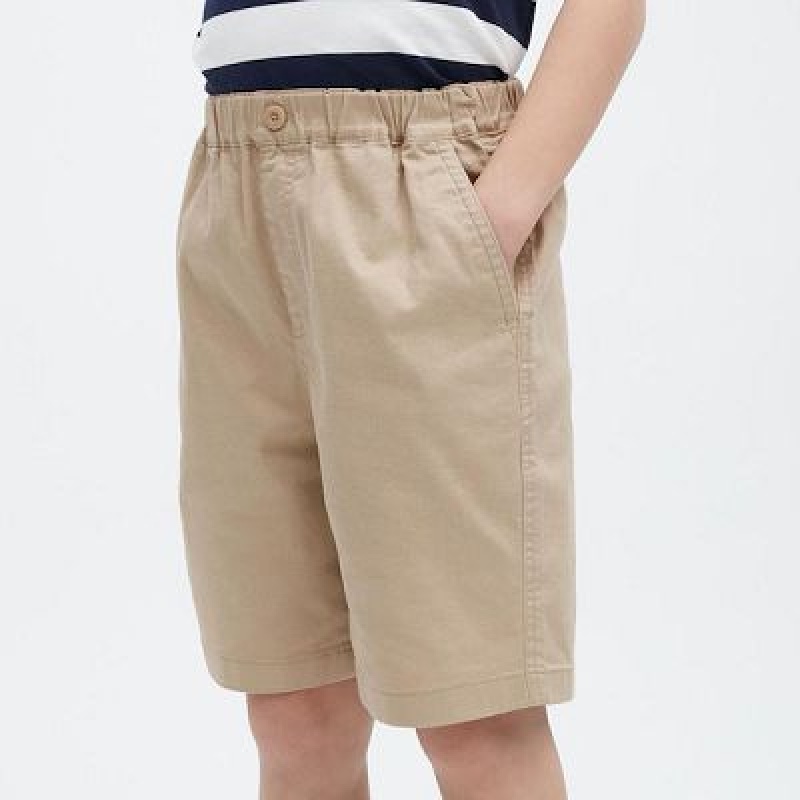 Short Uniqlo Stretch Twill Easy Niños Azules | 175603_PE