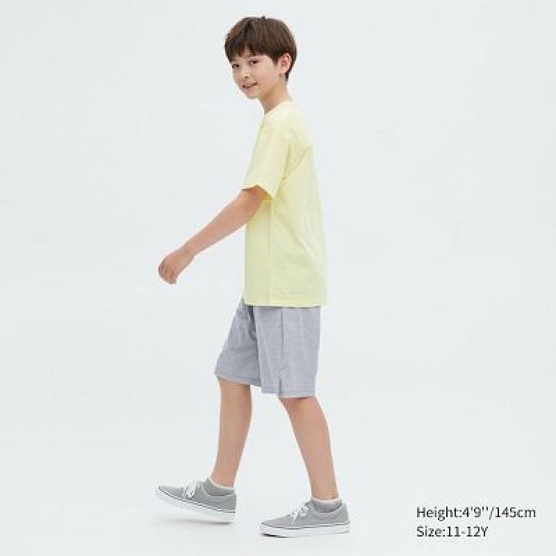 Short Uniqlo Ultra Stretch DRY-EX Niños Azules | 490271_PE