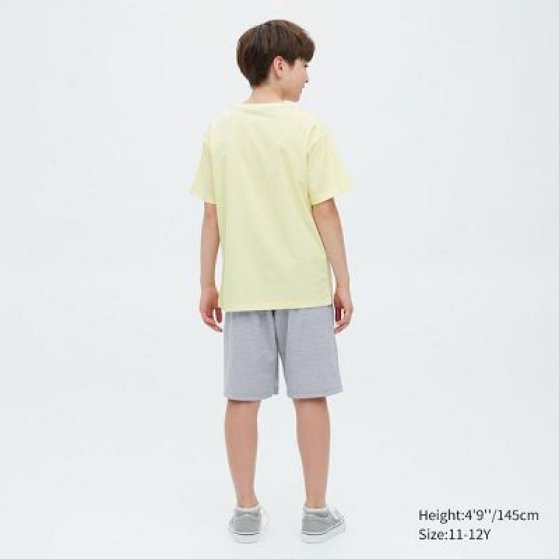 Short Uniqlo Ultra Stretch DRY-EX Niños Azules | 490271_PE