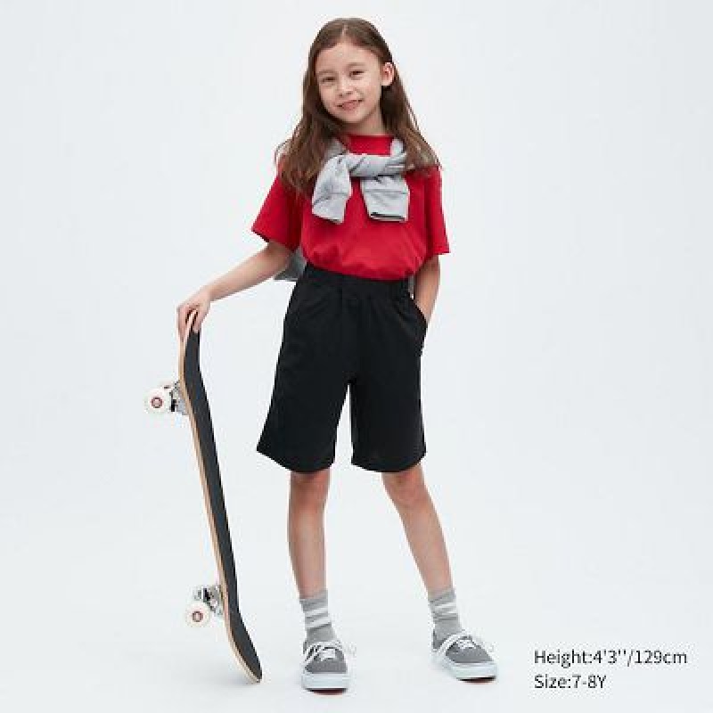 Short Uniqlo Ultra Stretch DRY-EX Niños Negras | 768203_PE