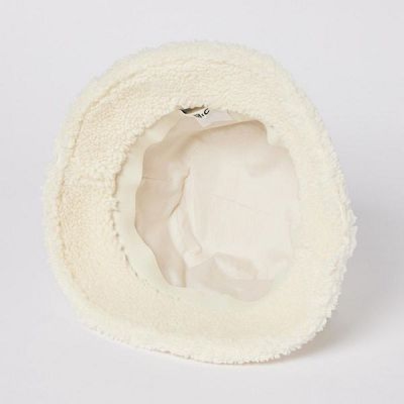 Sombreros Uniqlo Faux Shearling Adjustable Mujer Blancas | 147698_PE