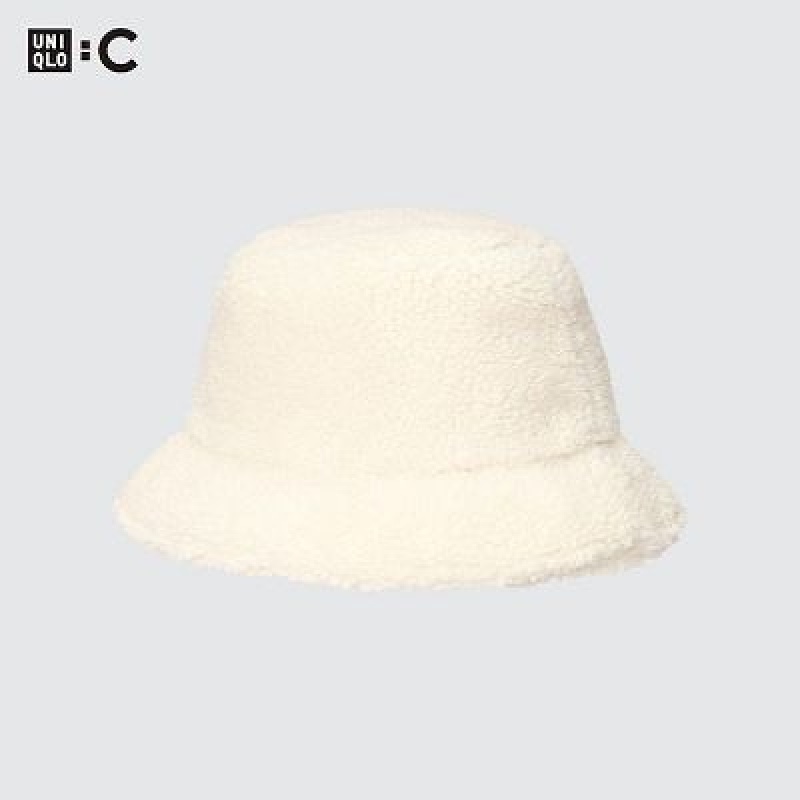 Sombreros Uniqlo Faux Shearling Adjustable Mujer Blancas | 147698_PE