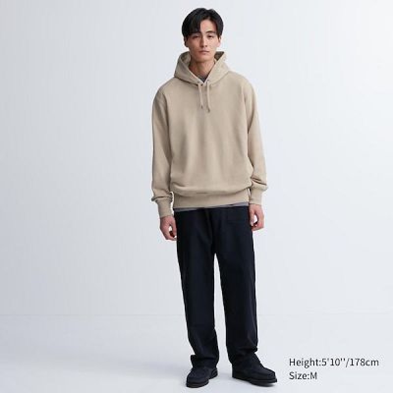 Sudadera con Capucha Uniqlo Sweat Pullover Long-Sleeve Hombre Blancas | 749612_PE