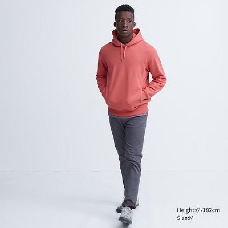 Sudadera con Capucha Uniqlo Sweat Pullover Long-Sleeve Hombre Rosas | 536241_PE