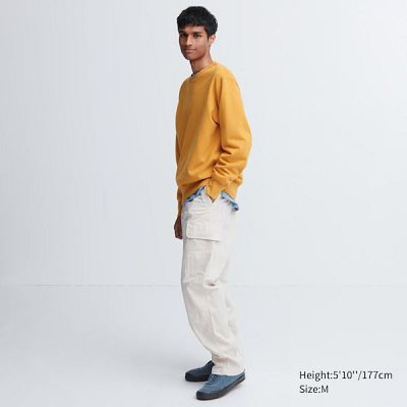 Sudaderas Uniqlo Sweatshirt Hombre Amarillo | 849675_PE