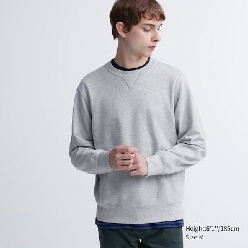 Sudaderas Uniqlo Sweatshirt Hombre Gris | 369125_PE