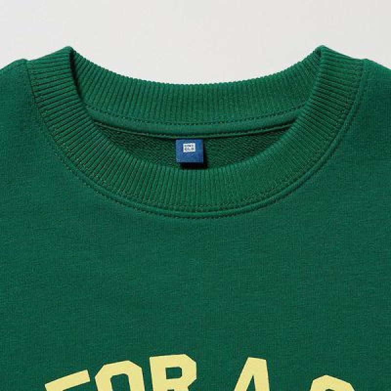 Sudaderas Uniqlo Ultra Stretch Estampadas Long-Sleeve Niños Verde | 310627_PE