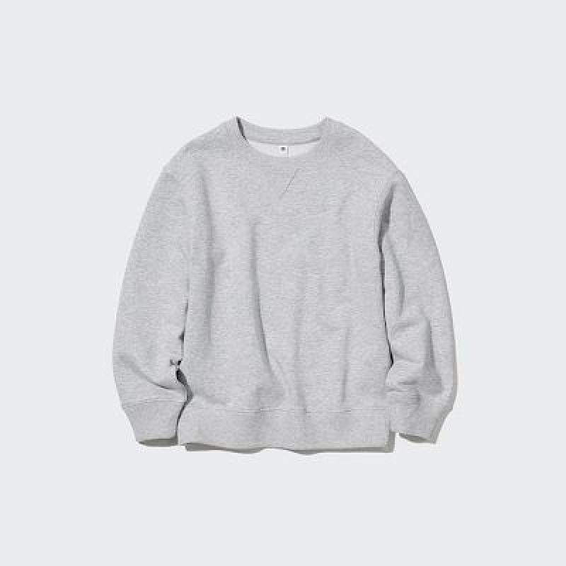 Sudaderas Uniqlo Ultra Stretch Long-Sleeve Niños Gris | 403685_PE