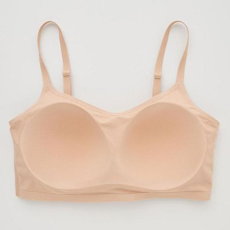 Sujetadores Uniqlo Wireless (Relax) Mujer Beige | 687539_PE