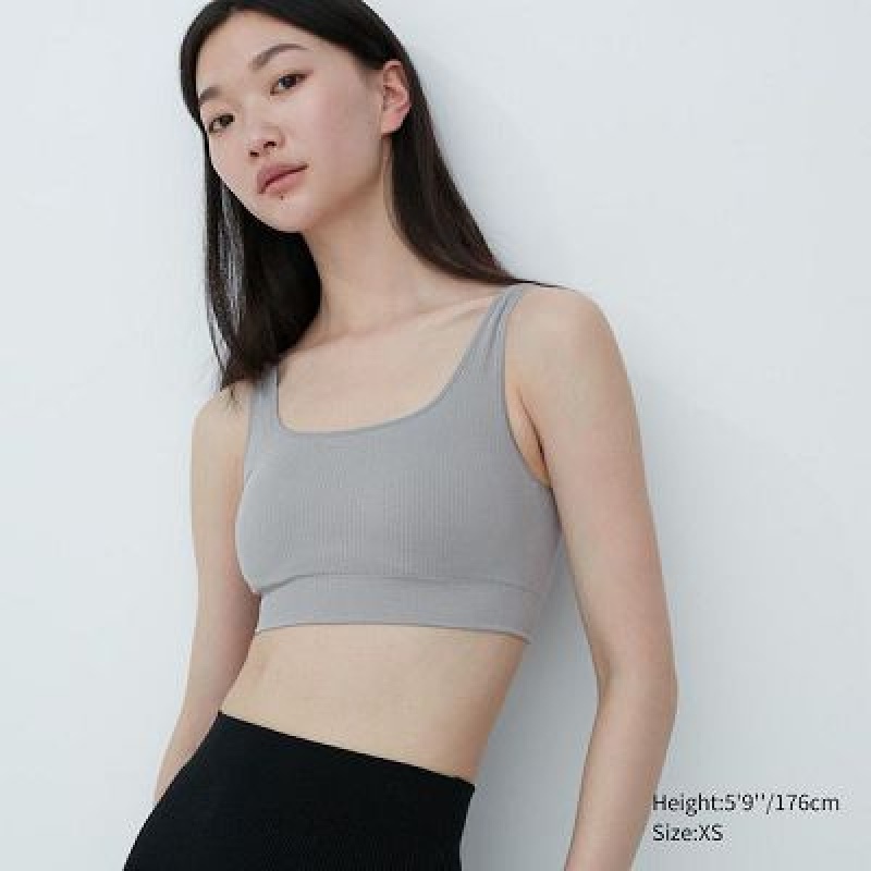 Sujetadores Uniqlo Wireless (Seamless) Mujer Gris | 368209_PE