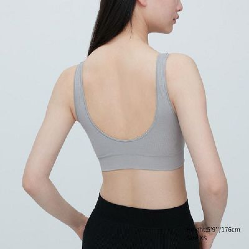 Sujetadores Uniqlo Wireless (Seamless) Mujer Gris | 368209_PE