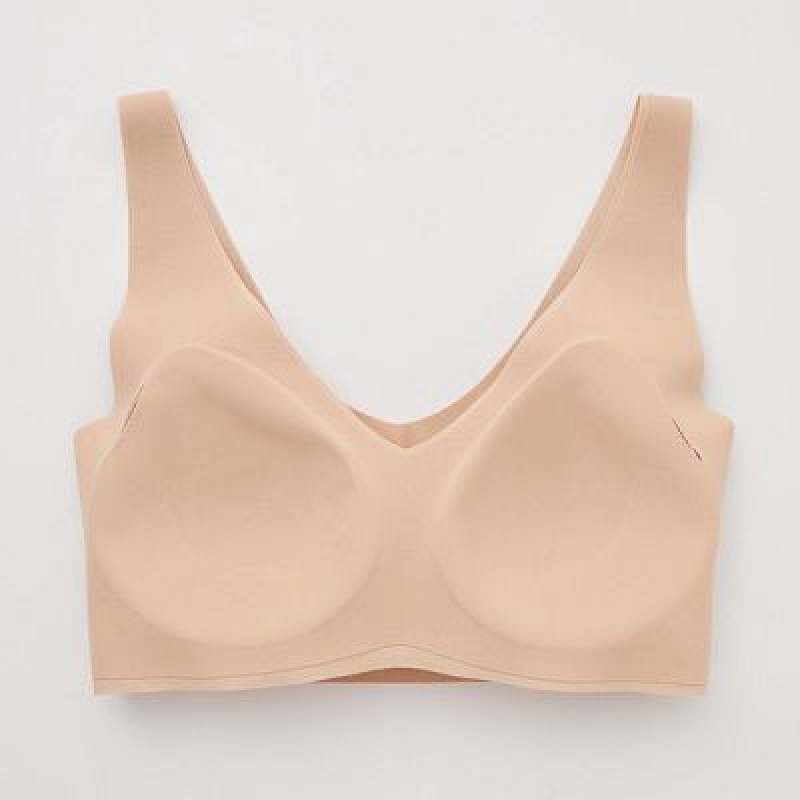 Sujetadores Uniqlo Wireless (Ultra Relax) Mujer Beige | 451682_PE