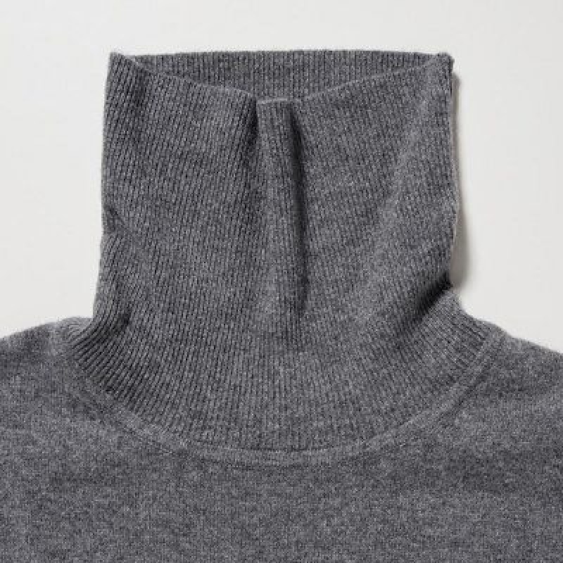 Suéteres Uniqlo Cashmere Turtleneck Long-Sleeve Hombre Blancas | 437685_PE