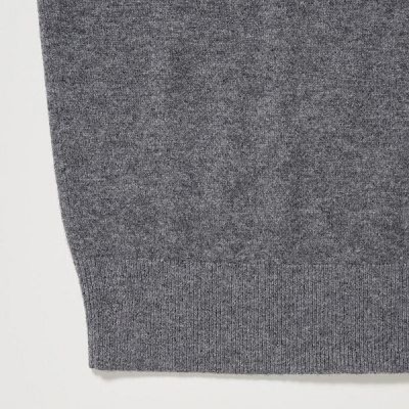 Suéteres Uniqlo Cashmere Turtleneck Long-Sleeve Hombre Negras | 23478_PE