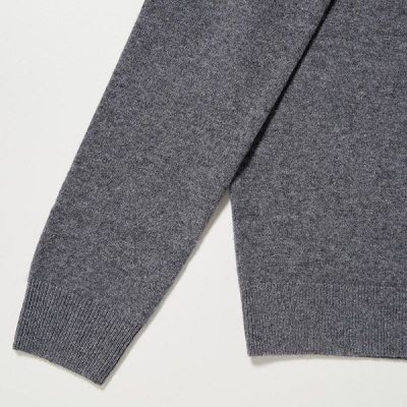 Suéteres Uniqlo Cashmere Turtleneck Mujer Gris | 516470_PE