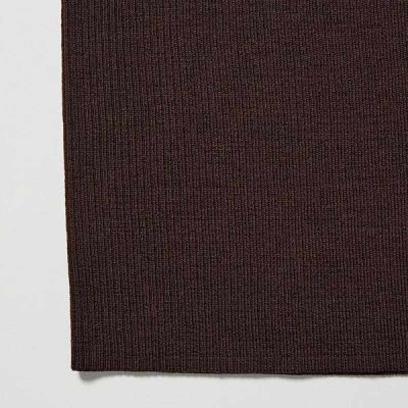 Suéteres Uniqlo Extra Fine Merino Acanalado Turtleneck Long-Sleeve Mujer Blancas | 495386_PE